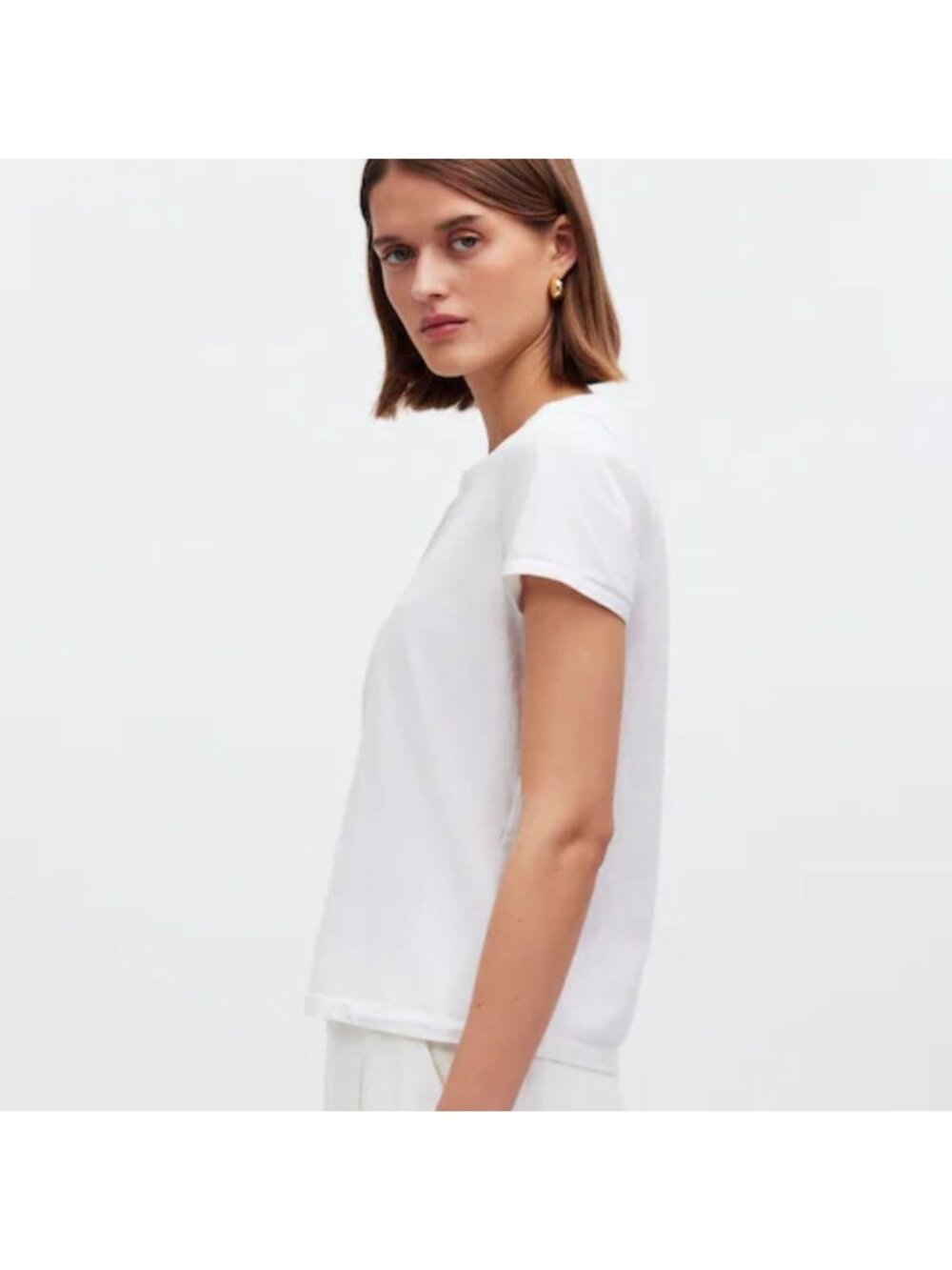 NWT Madewell White Northside Vintage Tee - Size: Small - Picture 11 of 11